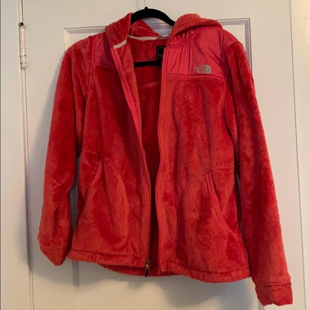 North face pink soft jacket